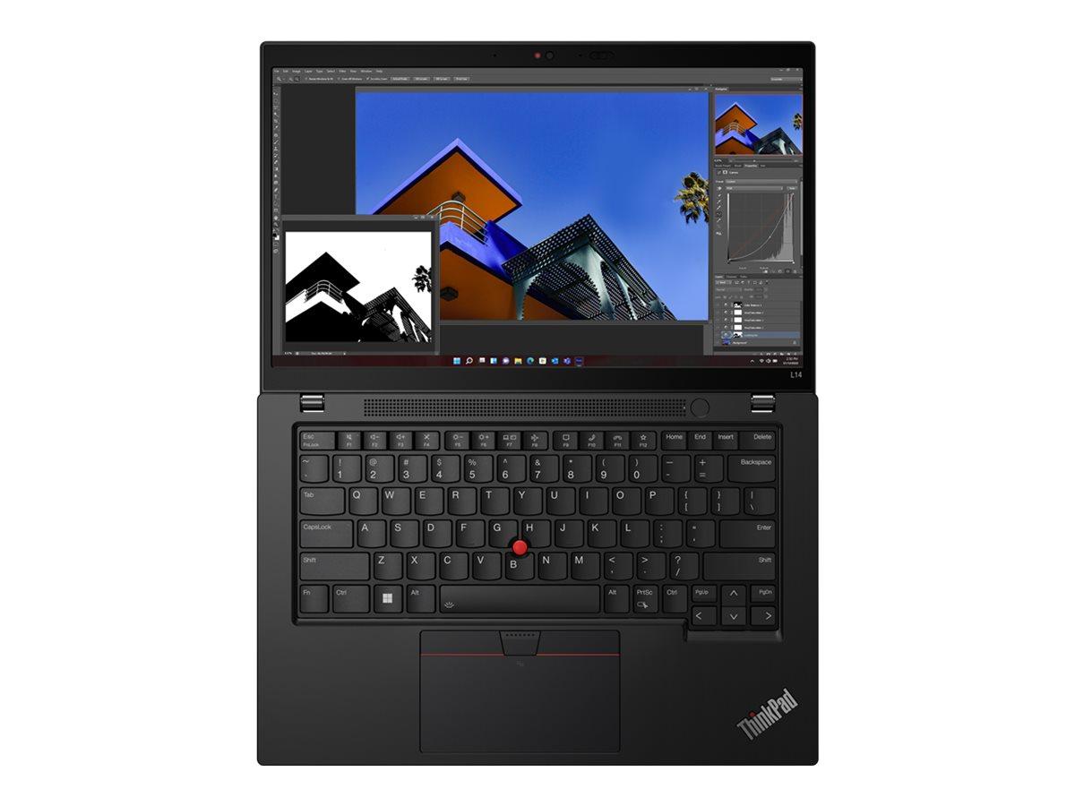 Lenovo ThinkPad L14 Gen 4 21H5 - 180°-Scharnierdesign - AMD Ryzen 7 Pro 7730U / 2 GHz - Win 11 Pro - Radeon Graphics - 32 GB RAM - 1 TB SSD TCG Opal Encryption 2, NVMe - 35.6 cm (14") - Sieslack GmbH - Lenovo Store Hamburg